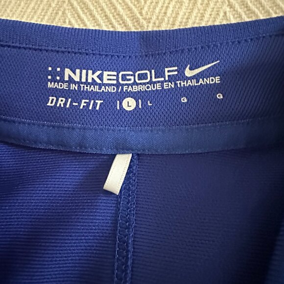 Nike Dri-FIT Blue Sleeveless Golf Polo, Women's Large - Picture 4 of 6